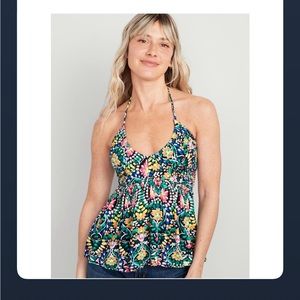 Colorful floral top NWT